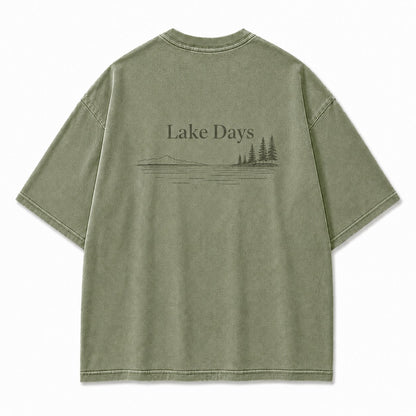 Where Quiet Lake Days Feel Simple and Free Tee