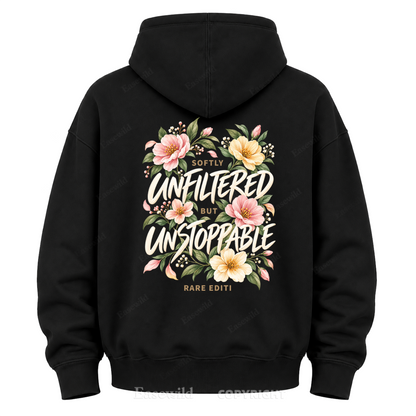 Softly Unfiltered Floral Graphic Hoodie