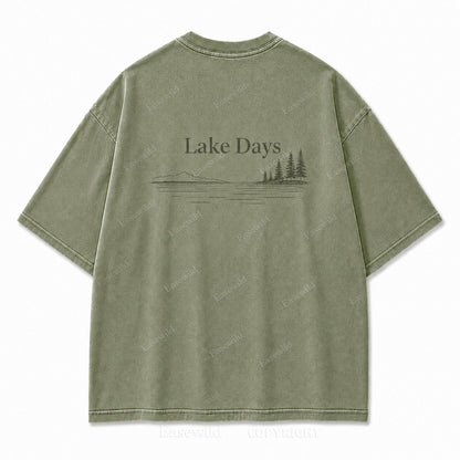 Where Quiet Lake Days Feel Simple and Free Tee