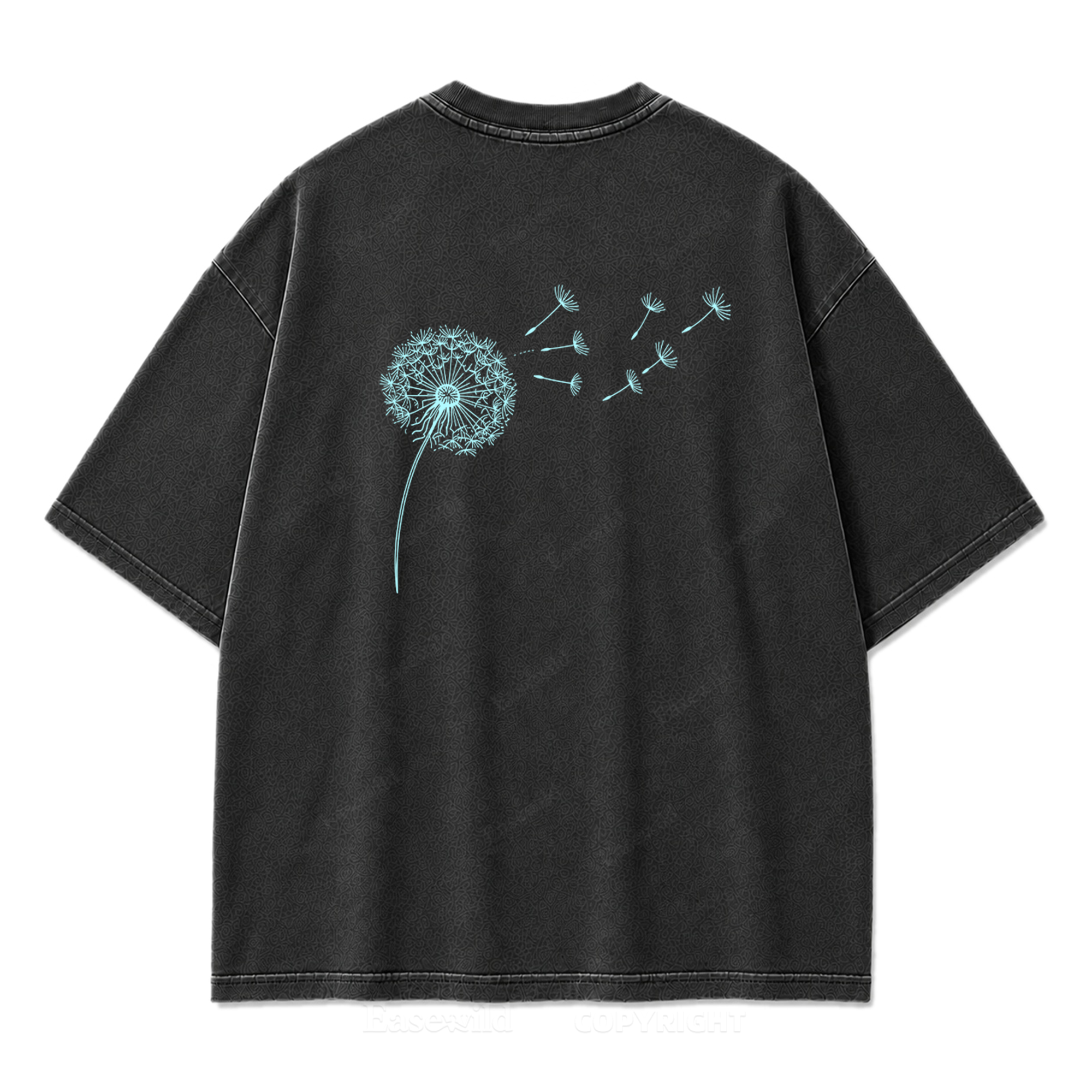 Drifting Wishes Dandelion Washed Print Tee