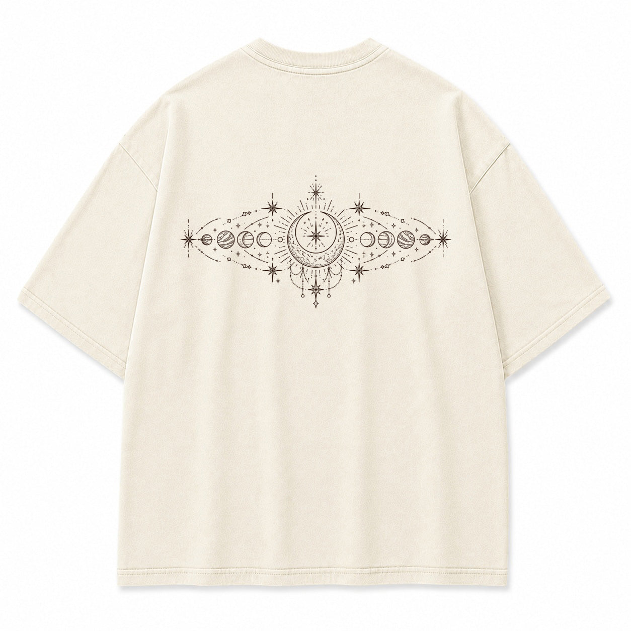 Celestial Orbit Moon Phase Graphic T-Shirt
