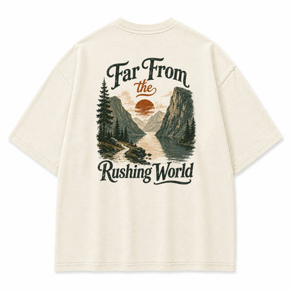 Far From the Rushing World Graphic T-Shirt
