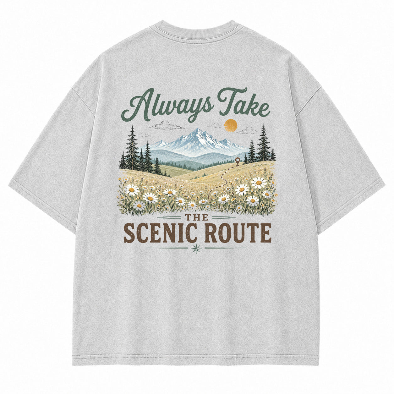 Lost in the Right Direction Back Print T-Shirt