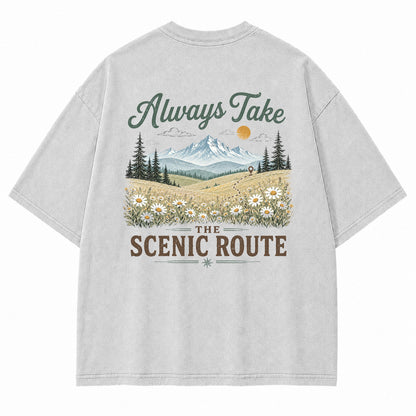 Lost in the Right Direction Back Print T-Shirt