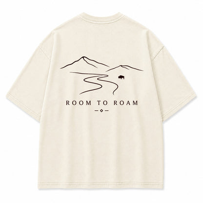 Room to Roam Mountain Bison Graphic T-Shirt