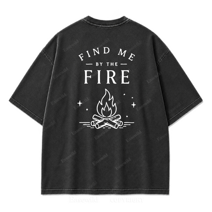 Find Me by the Fire Washed Print Tee
