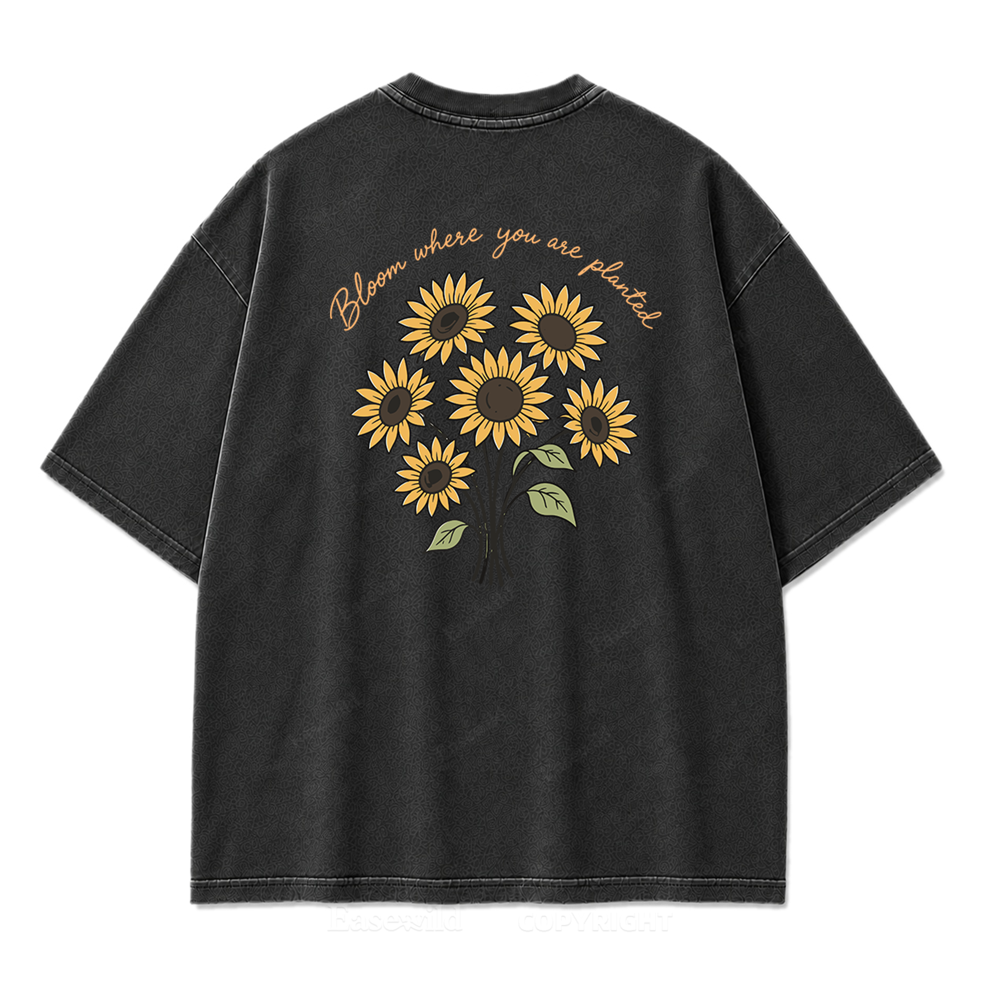 Bloom Where You Are Planted Washed Print Tee