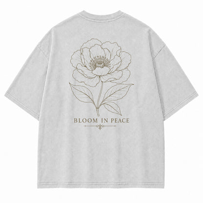 Bloom In Peace Floral Graphic T-Shirt