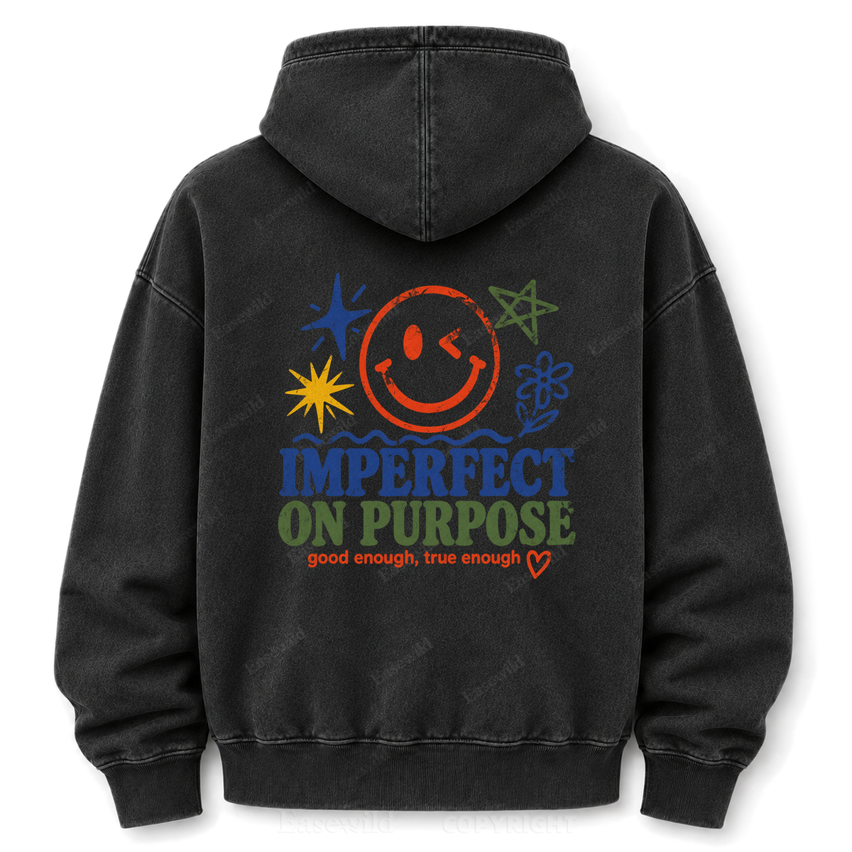 Imperfect On Purpose Washed Graphic Hoodie