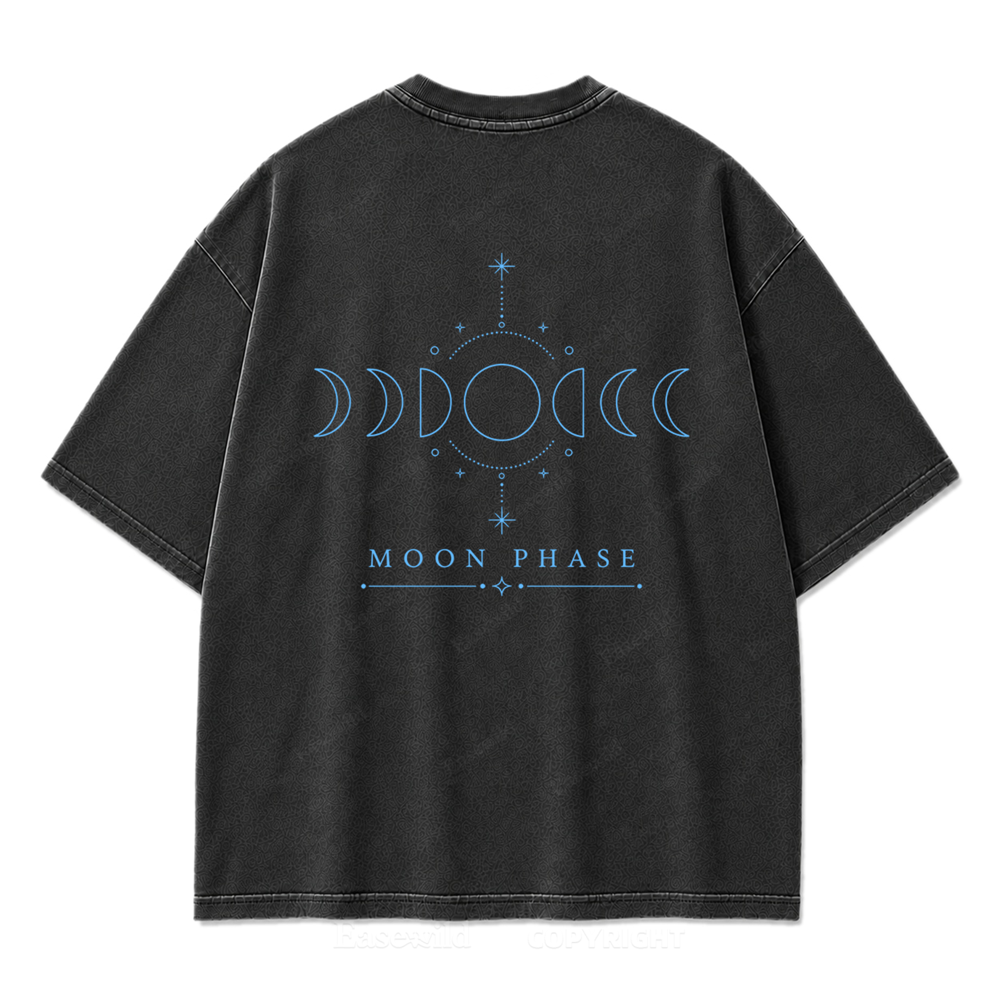 Moon Phase Minimal Washed Print Tee
