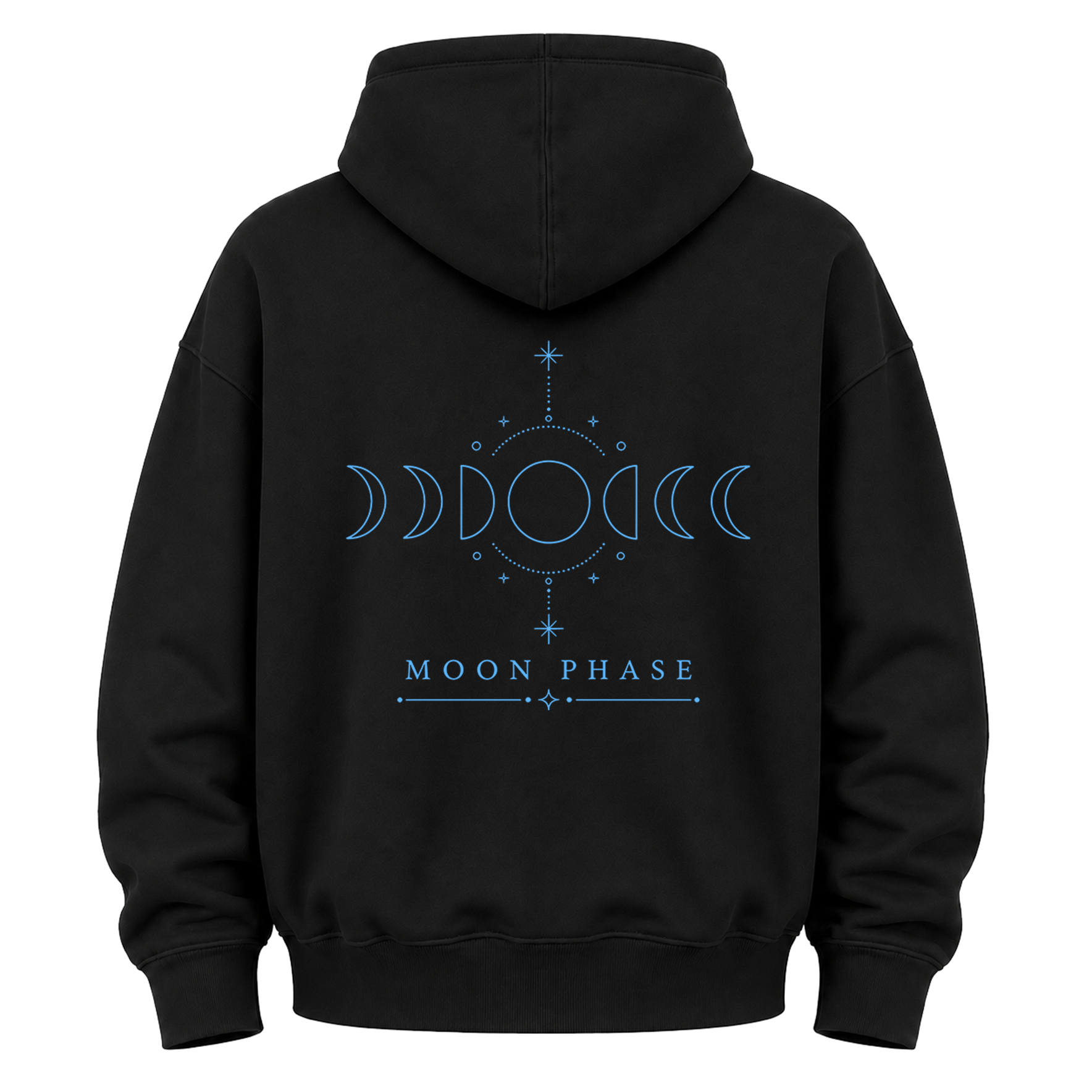 Kapuzenpullover mit Mondphasengrafik