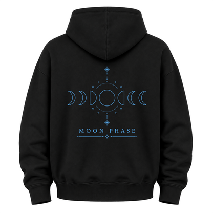 Kapuzenpullover mit Mondphasengrafik