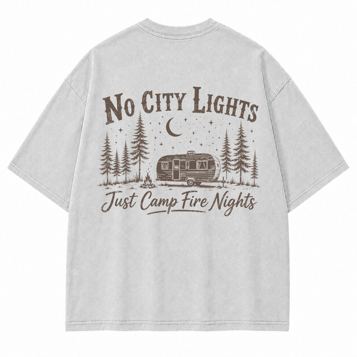 No City Lights Campfire Graphic T-Shirt