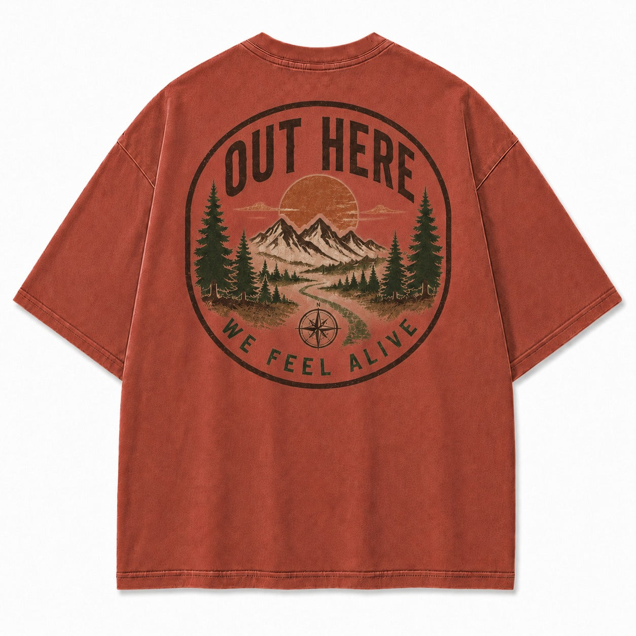 Out Here We Feel Alive Washed T-Shirt