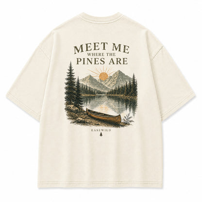 Pine Lake Escape Grafik-T-Shirt