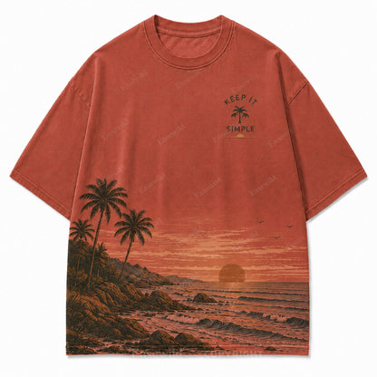 Keep It Simple Coastal Grafik-T-Shirt