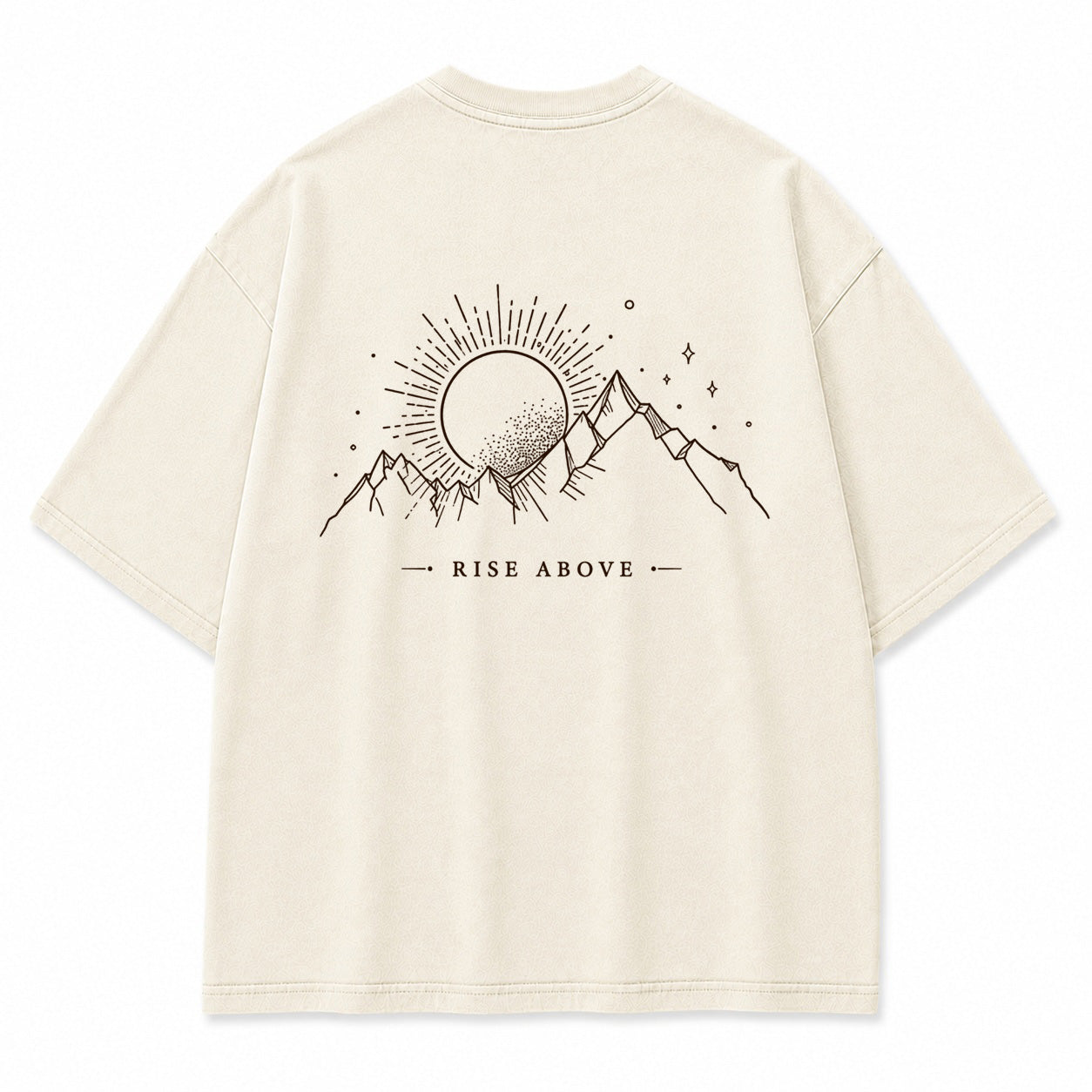 Rise Above Mountain Sun Graphic T-Shirt