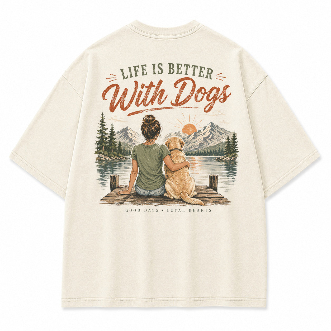 Life Is Better With Dogs Graphic T-Shirt
