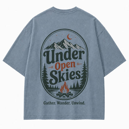 Under Open Skies Campfire Graphic Tee