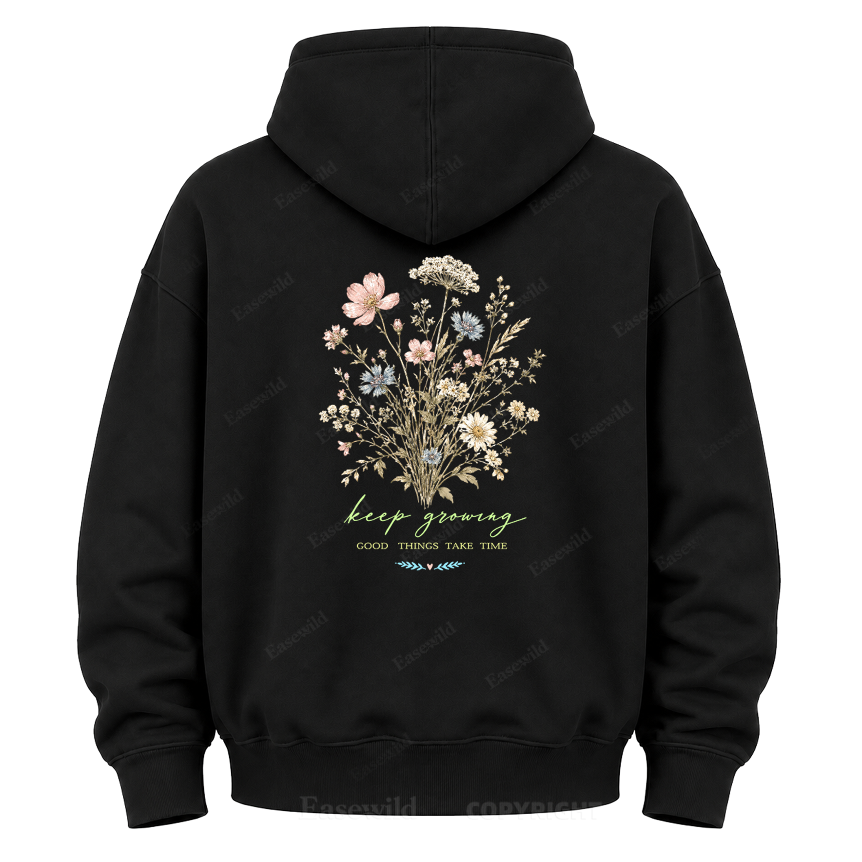 Keep Growing Wildflower Graphic Hoodie