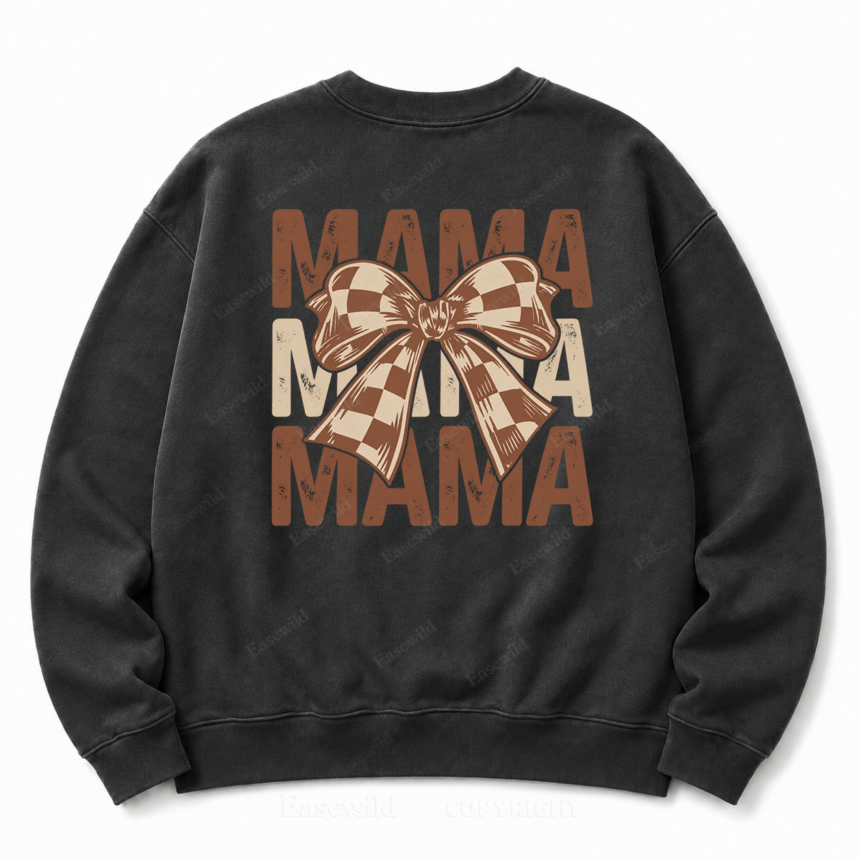MAMA Bow Washed Graphic Sweatshirt