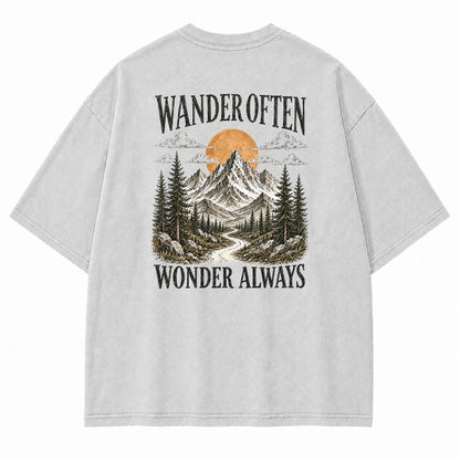 Wander Often Wonder Always Graphic T-Shirt