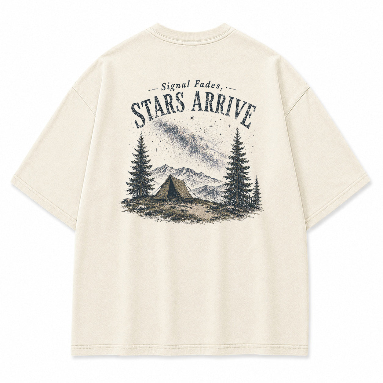 Signal Fades Stars Arrive Graphic T-Shirt