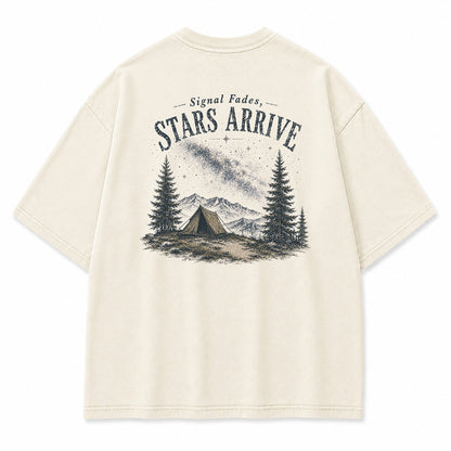 Signal Fades Stars Arrive Graphic T-Shirt