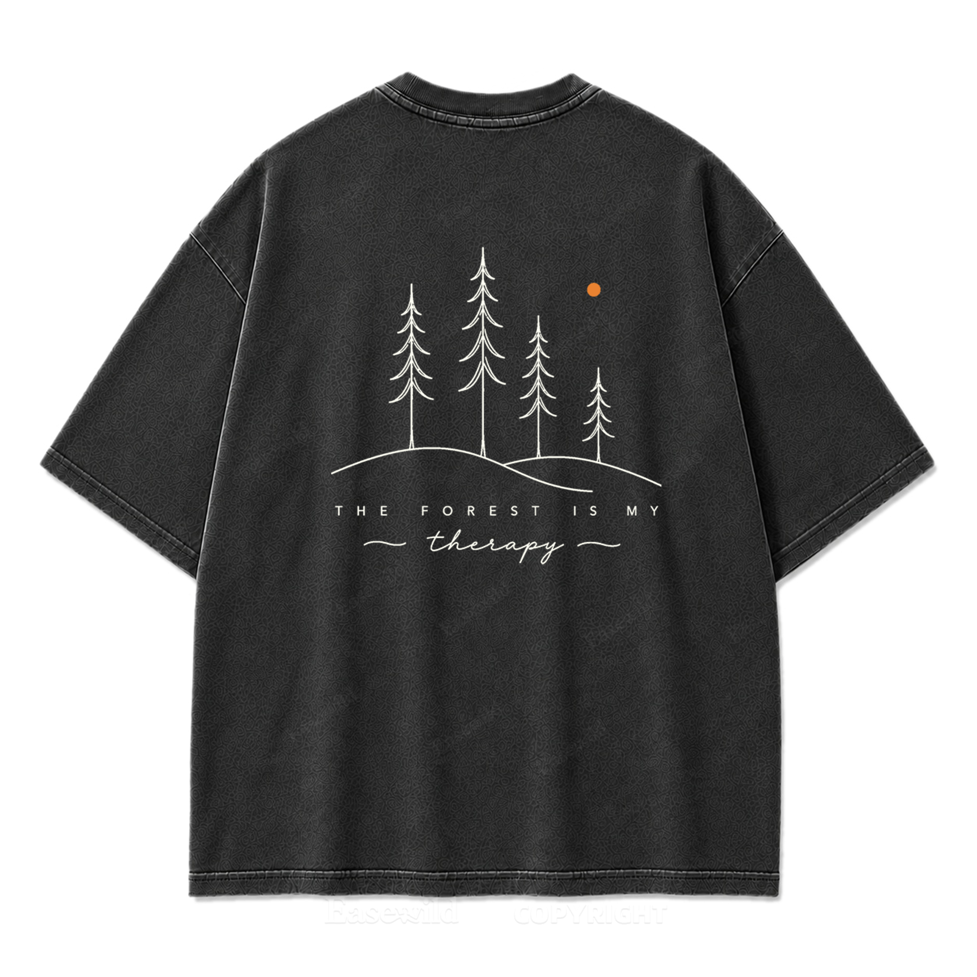 The Forest Is My Therapy Washed Print Tee