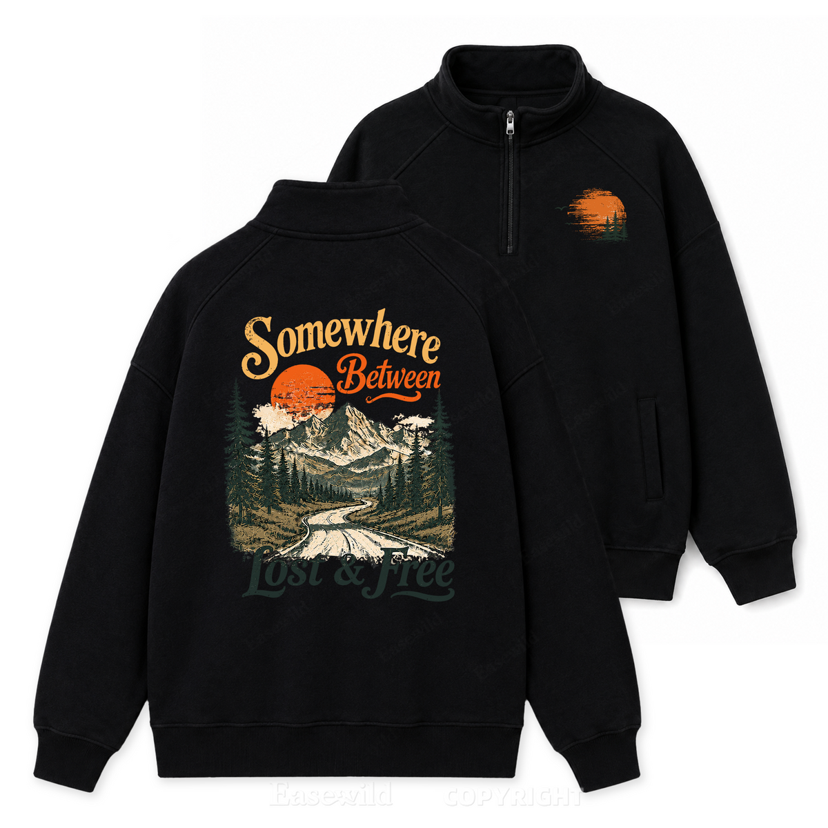 Quarter-Zip Pullover Sweatshirt