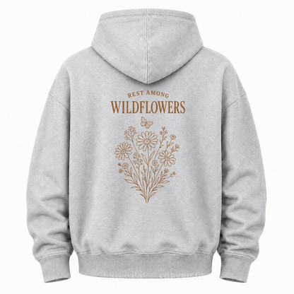 Rest Among Wildflowers Graphic Hoodie