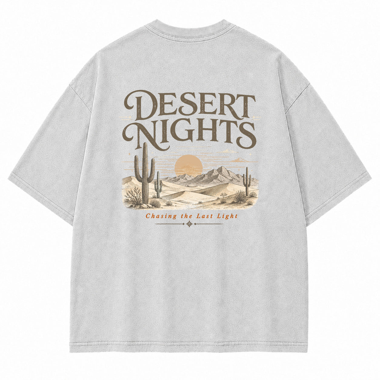 Cactus Dusk Desert Landscape Graphic T-Shirt