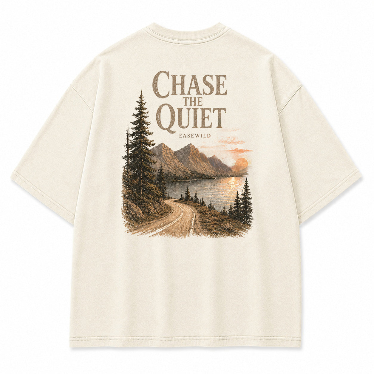 Chasing Quiet See-Berg-Grafik-T-Shirt