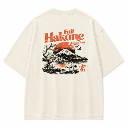 Fuji Hakone Mountain Vintage Graphic T-Shirt
