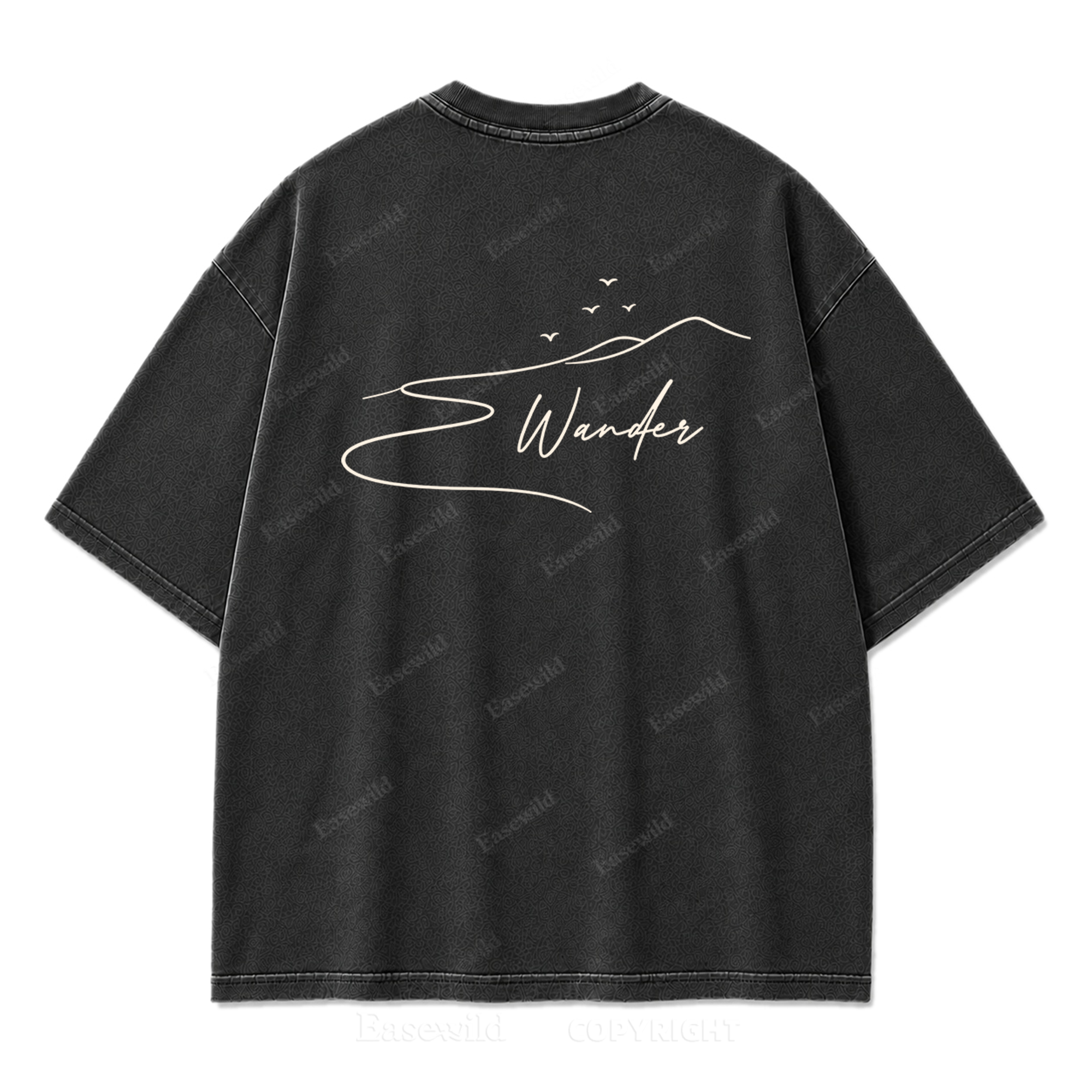 Where the Road Softens Washed Print Tee