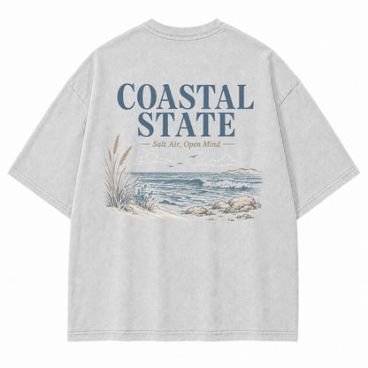 Coastal State Ocean Shore Graphic T-Shirt