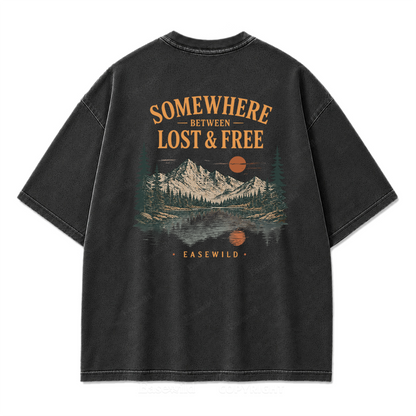 Wilderness Reflections Mountain Washed Print Tee