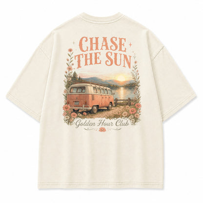 Golden Hour Lakeside Van Graphic T-Shirt