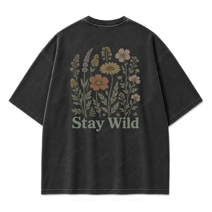 Meadow Spirit Floral Washed Print Tee