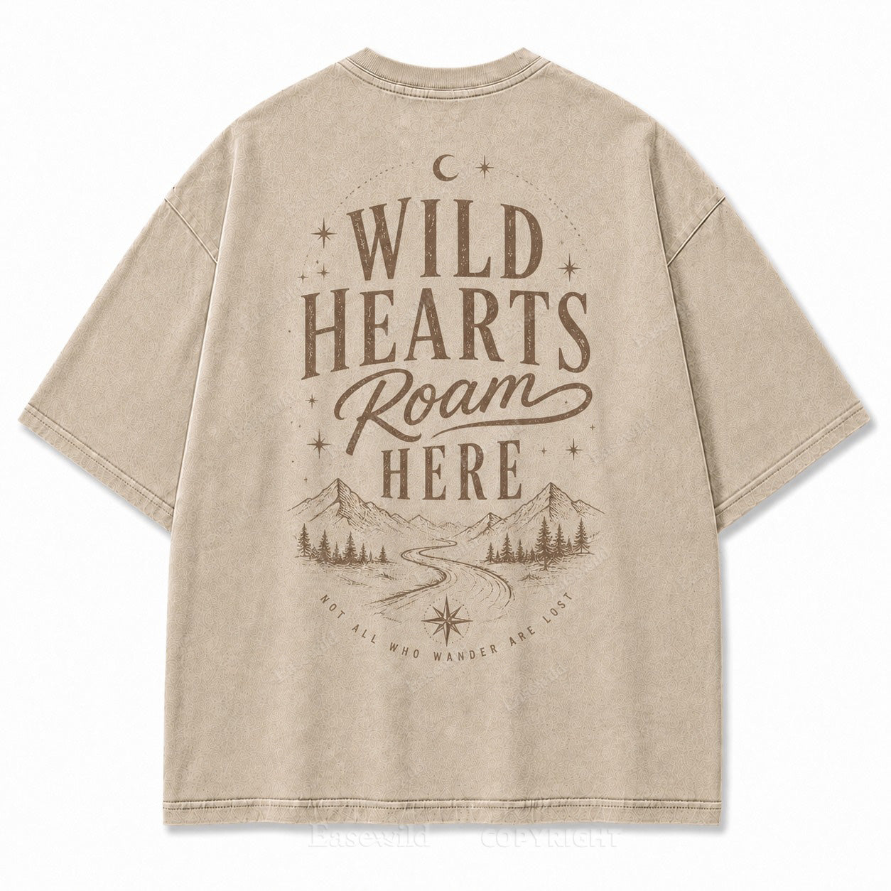 Where Wild Hearts Roam Mountain Graphic Tee
