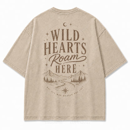 Where Wild Hearts Roam Mountain Graphic Tee