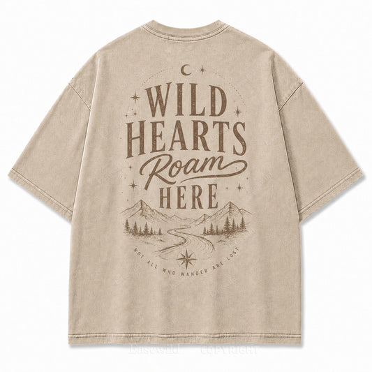 Where Wild Hearts Roam Mountain Graphic Tee