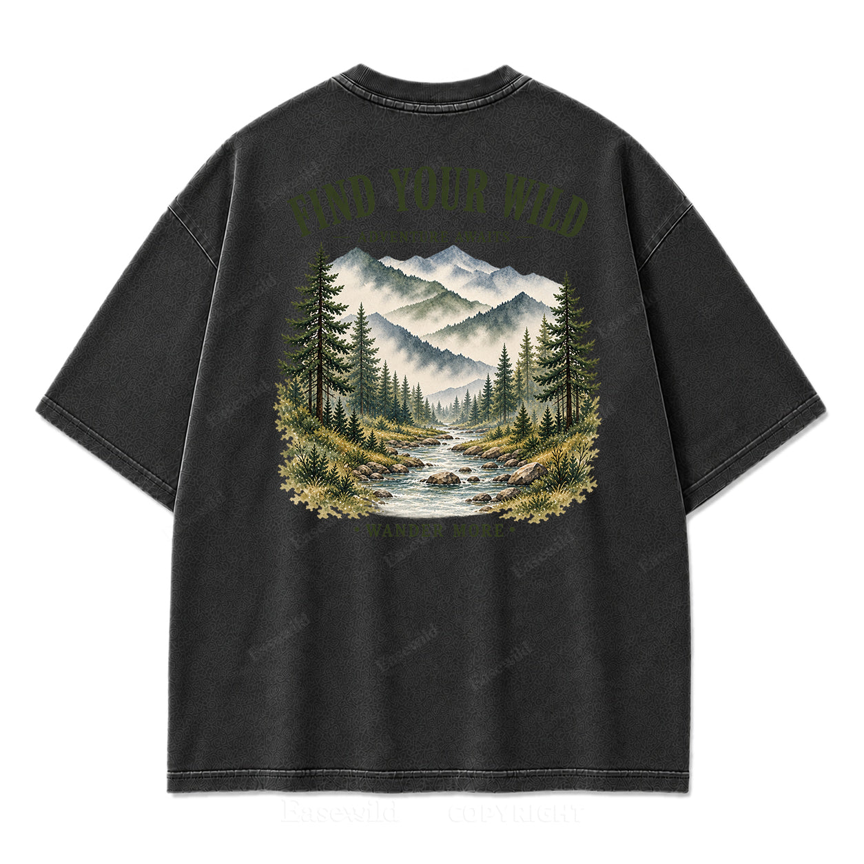 Find Your Wild Mountain Adventure Print Tee