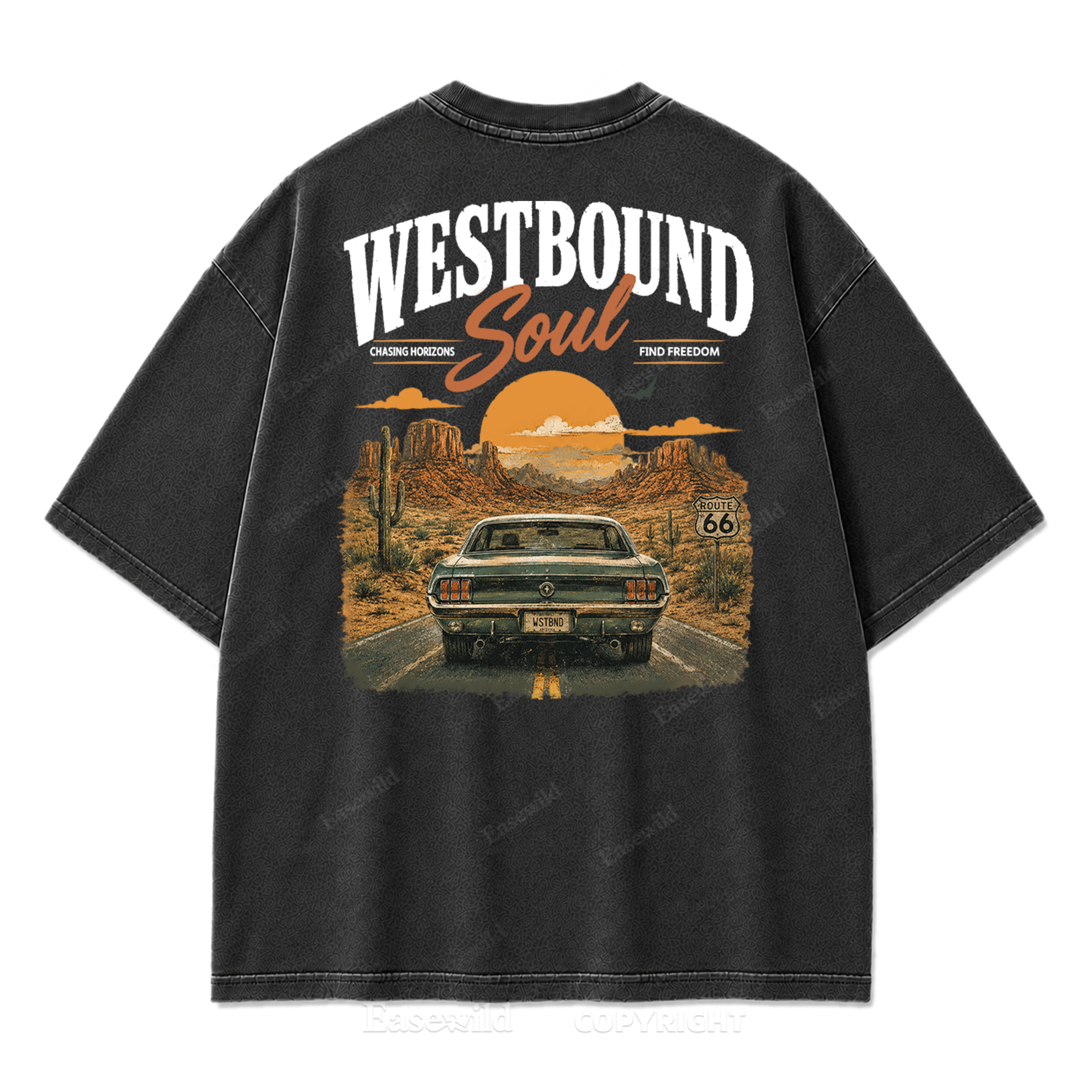 Westbound Soul Washed Print Tee