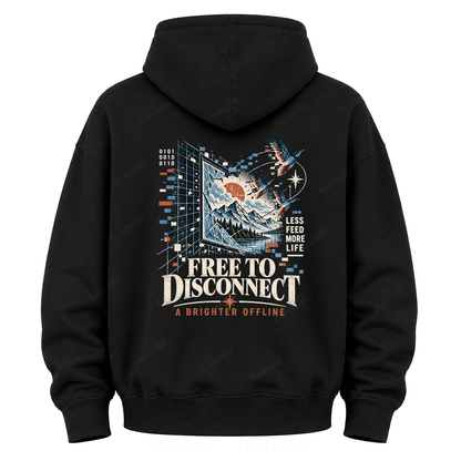 Pixel to Peaks  Graphic Hoodie