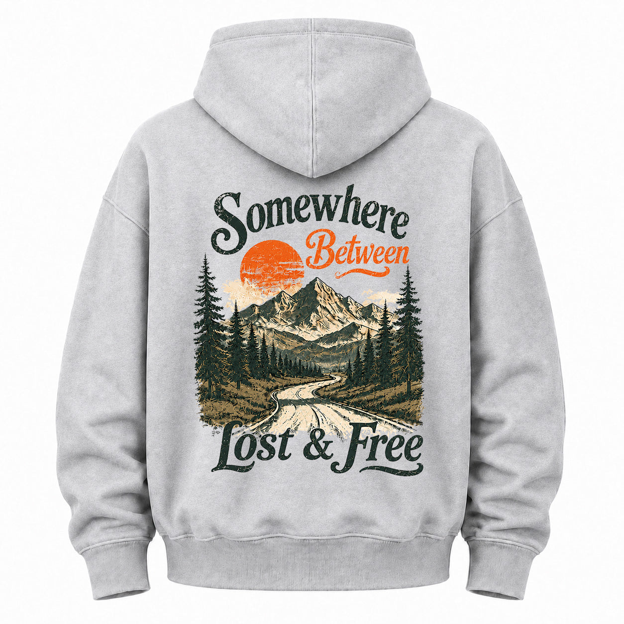 Somewhere Between Lost & Free Washed Hoodie
