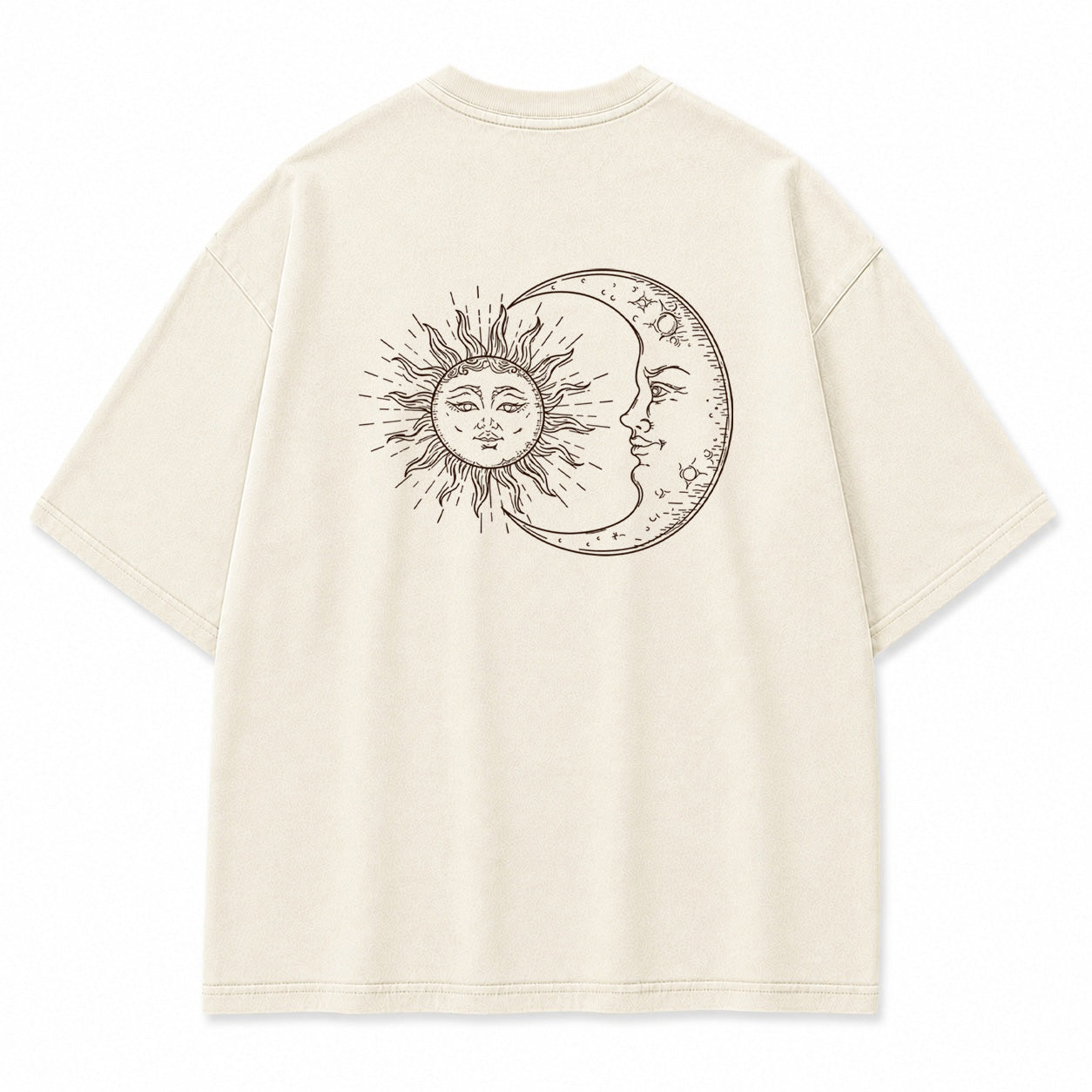 Sun and Moon Eclipse Celestial Graphic T-Shirt