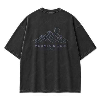Mountain Soul Minimal Washed Print Tee