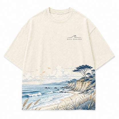 Shoreline Drift Coastal Graphic T-Shirt