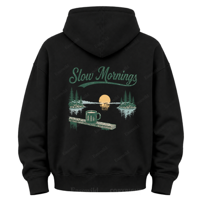 Morgenstunden am See Grafik-Hoodie
